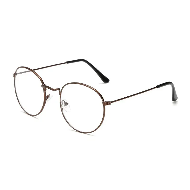 Seemfly Oval Metall Lesebrille Klare Linse Männer Frauen Presbyopie Brille Optische Spektakel Brillen Rezept 0 bis + 4,0