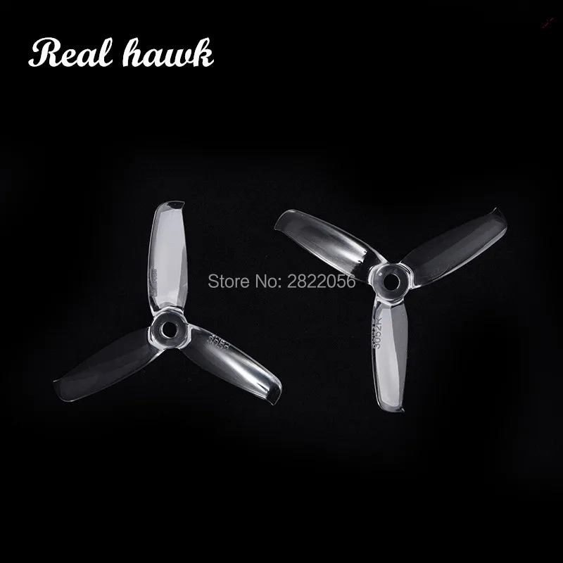 2pair 6 colors Gemfan 3052 3.0x5.2 FPV PC 3 propeller Prop Blade CW CCW shaft through the machine more special motor 1306-1806