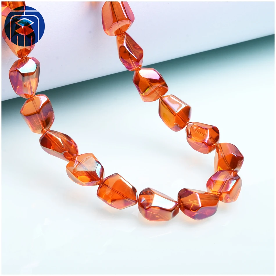 JuleeCrystal New Arrived 16mm Irregular Stone Beads Wholesale Crystal Glass Beads