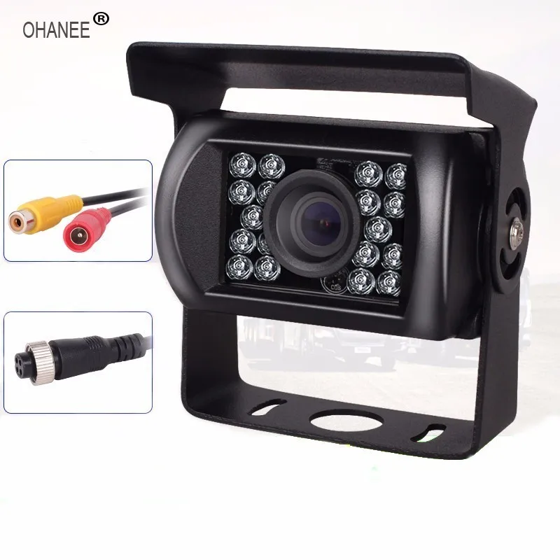 OHANEE Truck Backup Camera 18 Led IR Night Vision Waterproof Vehicle Rear View Camera side For 12V 24V Motorhome Trailer Pickups