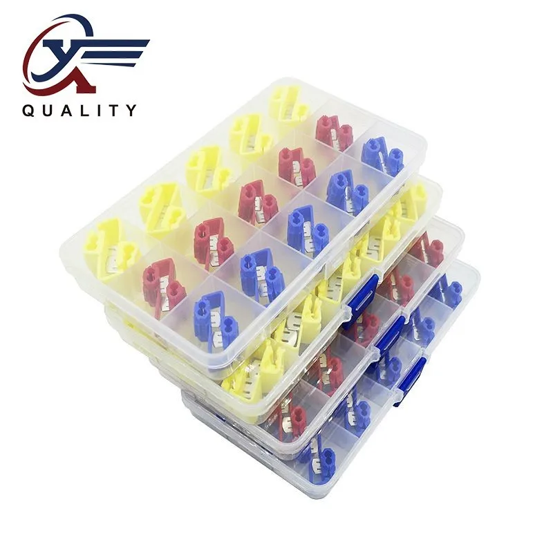 (30PCS/box)Scotch Lock Electric Wire Cable Connector Quick Splice Terminal Crimp Non Destructive Without Breaking Line AWG 22-10