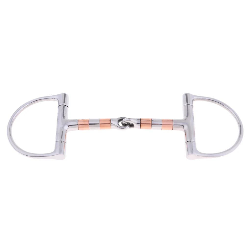 Draft Horse 5 ''Acero inoxidable d-ring Snaffle equipo ecuestre suministros equipo de equitación