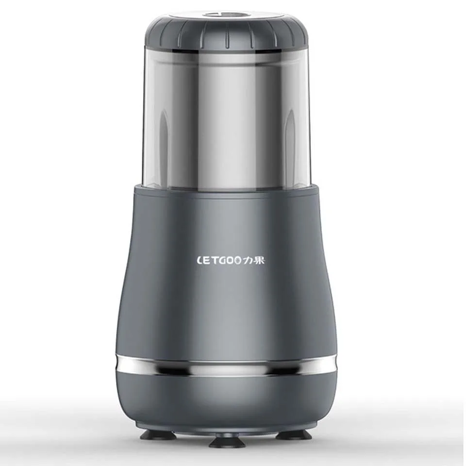 Moulin à café électrique de grande capacité, 200g, pour sel et poivre, appareil puissant pour grains, épices, grains, haute vitesse