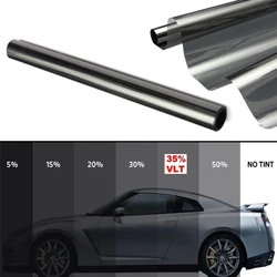 50cmX200cm Anti scratch adhesive polarizer film VLT35% Black metallized car window tint film