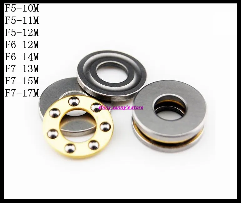 5-10pcs/Lot F5-10M , F5-11M , F5-12M , F6-12M , F6-14M , F7-13M , F7-15M , F7-17M Axial Ball Thrust Bearing Brand New