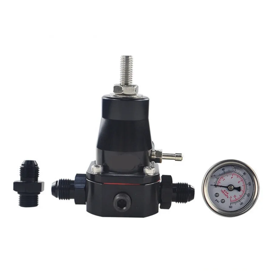 Regulador de pressão de combustível universal + calibre + an6 montagem 30-70 psi vr7845