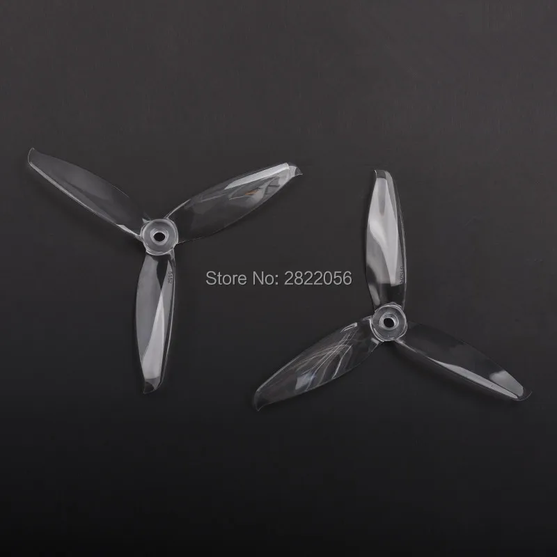 2 pair 7-colors Gemfan 5152 5.1x5.2 FPV PC 3-propeller Prop Blade CW CCW shaft through the machine more special motor 2206