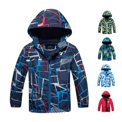 Giacca da ragazzo primavera autunno impermeabile antivento capispalla per bambini caldo cappotto in pile polare con cappuccio vestiti per bambini FD 79158426