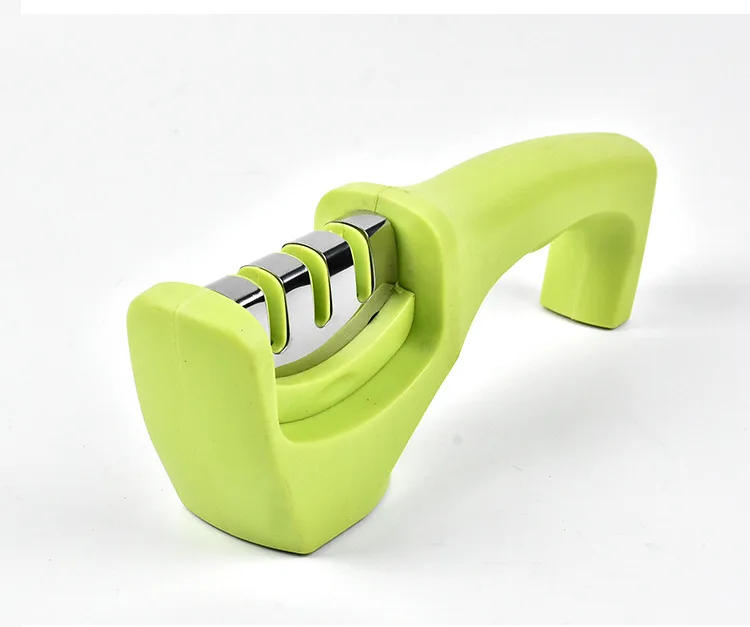 Knife Sharpener Ceramic Knife Sharpening Stone Tungsten Steel Diamond Sharpener Knives Kitchen Tools Black Green