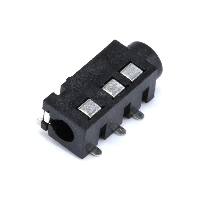 10PCS 3.5mm jack Female Audio Connector 4 Pin DIP Headphone Jack Socket PJ-320A PJ320A Audio Interface Audio Jack Black