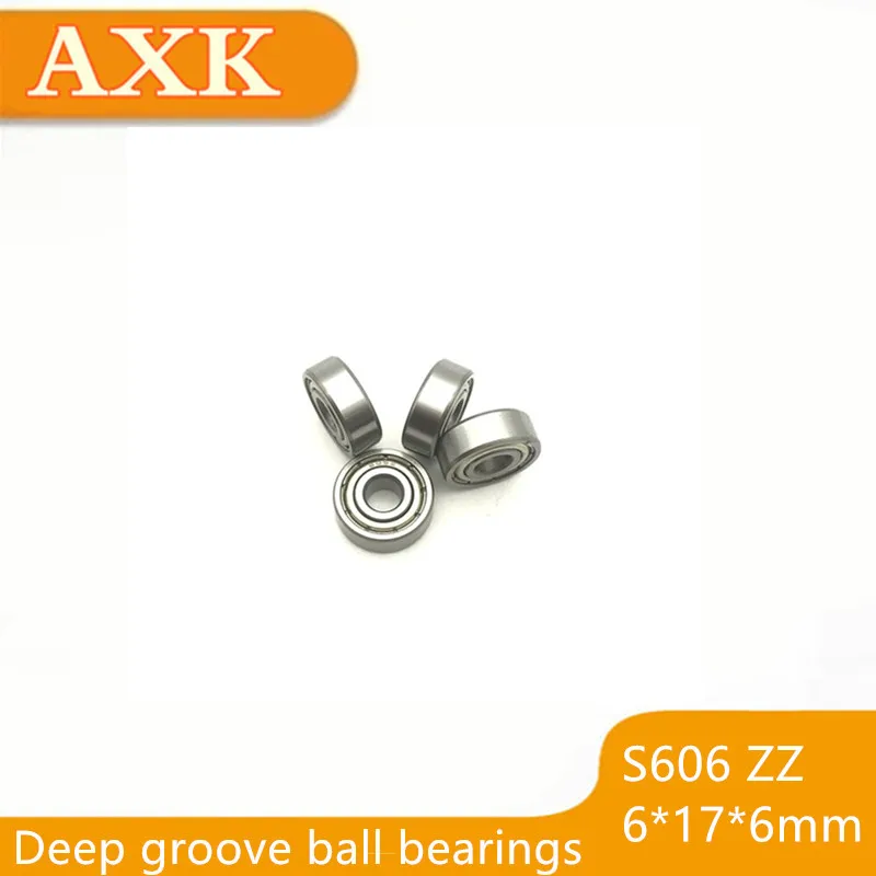 

2023 Direct Selling Hot Sale Free Shipping S606 606 2z S606zz Abec-3 (10pcs) 6x17x6mm Stainless Steel Bearing 606zz/ss