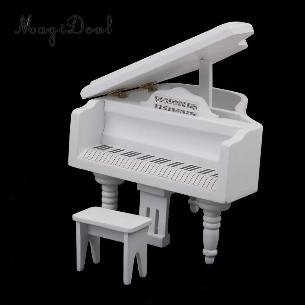 1/12 Quy Mô Bằng Gỗ Nhà Búp Bê Mini Piano Tủ Ghế Nội Thất Hiện Đại Trang Trí Cho Búp Bê Phòng Khách Phụ Kiện