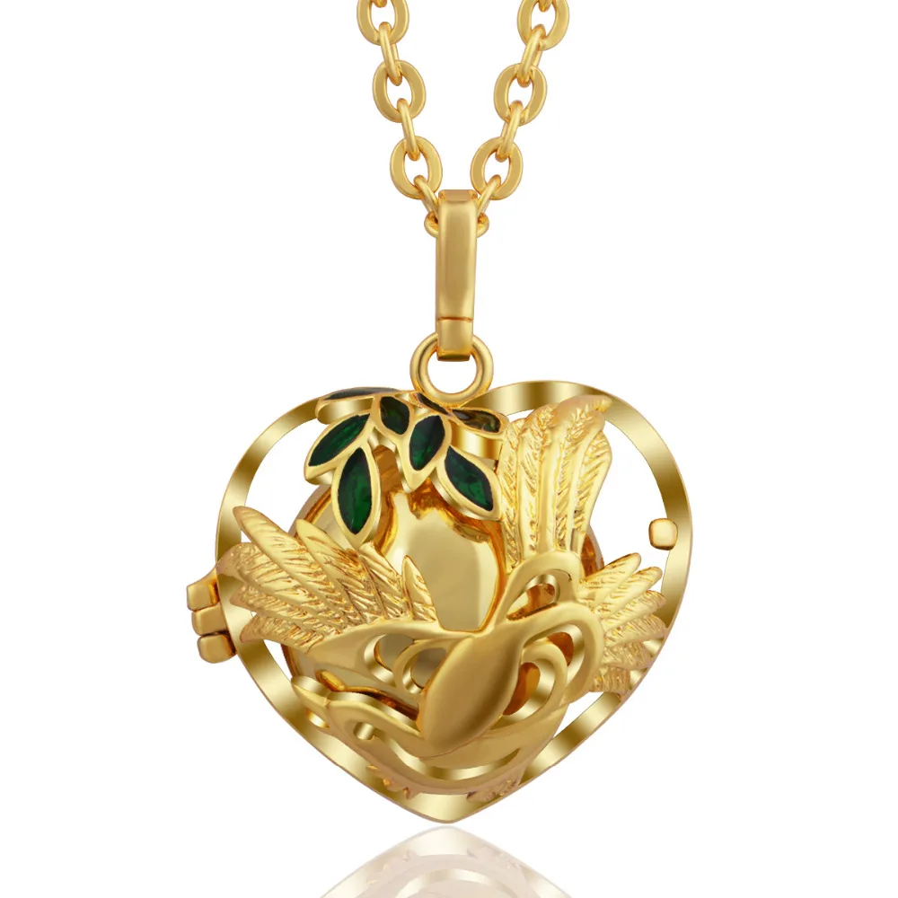 Gold Color Angel Caller Pendant Eudora Harmony Ball Mexcian Bola Engelsrufer Pregnant Women Colorful Belly Bola Pendant Jewelry