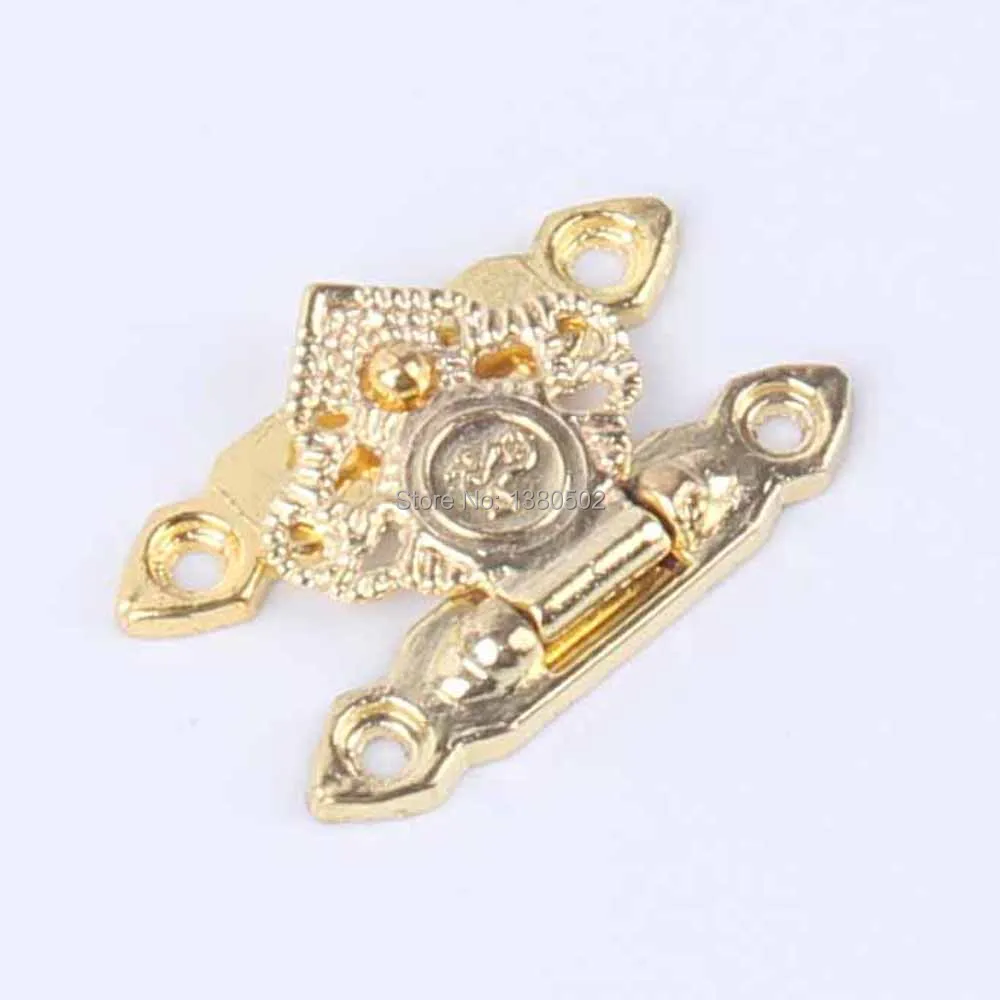 

6sets Gold Color 37*26mm Fashion Metal Decoration Lock Vintage Locks For Wooden Box handbag Wallet Locks