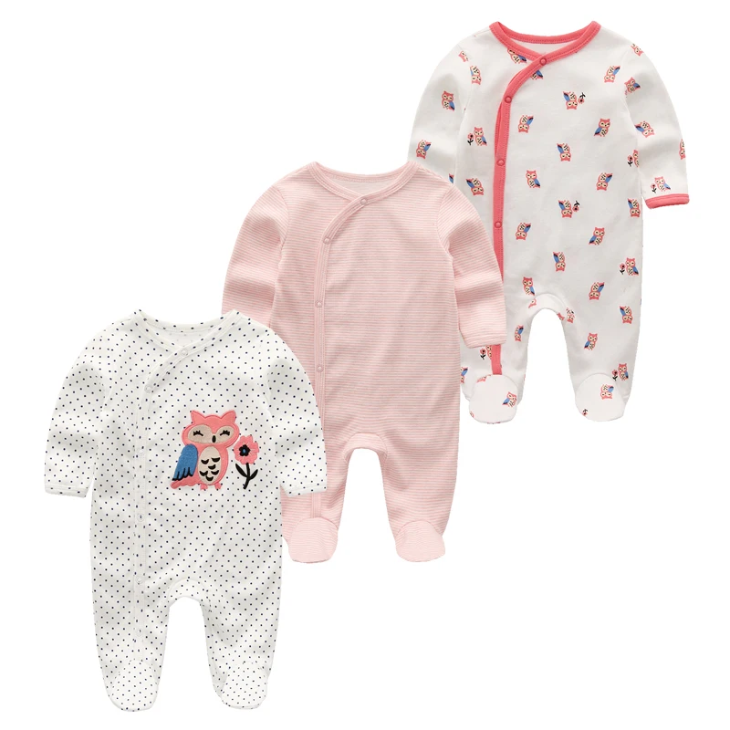 2022 Cotton 1/3PCS Newborn Full Sleeve Autumn Baby Boy Clothes Romper Baby Girl Clothes Roupas de bebe Girls Baby Clothing