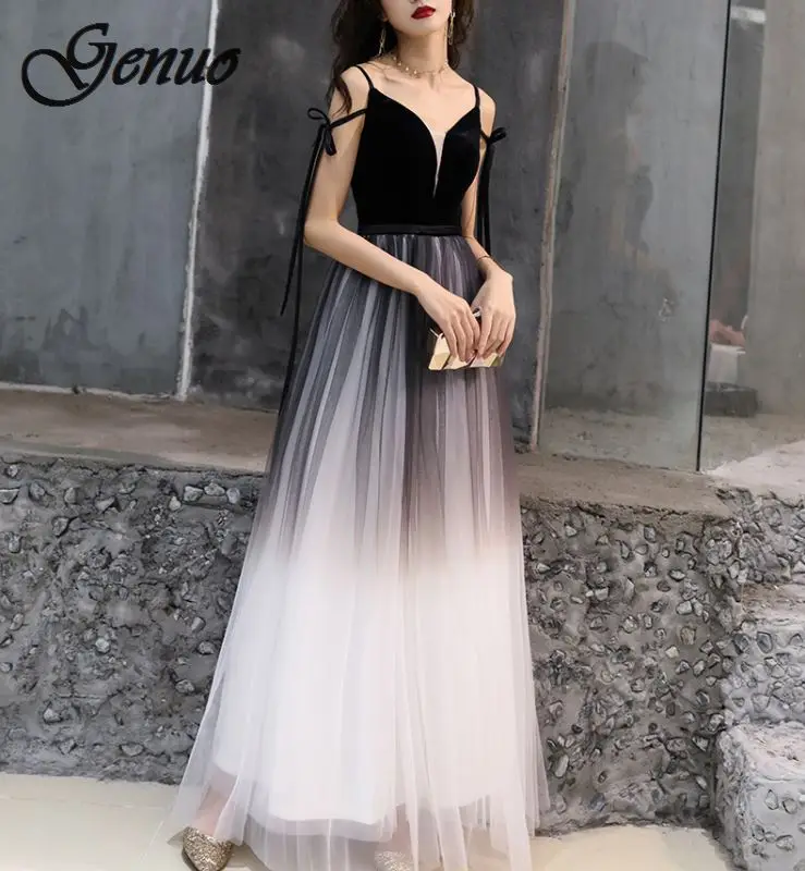 

Dress 2019 Vestido De Festa Tulle A Line Party Gowns Sexy Long Dresses