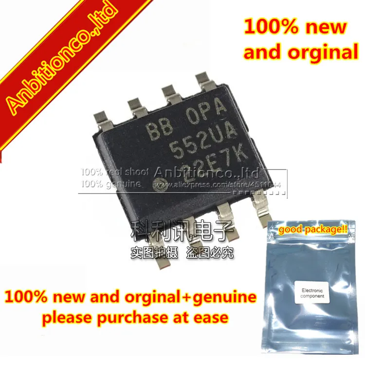 2pcs 100% new and orgina   OPA552UA  High-Voltage, High-Current Operational Amplifiers SOP8  in stock