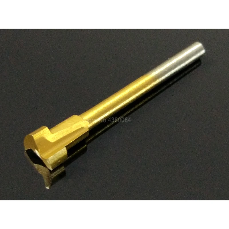 10 pçs conjunto caixa-embalado ferramentas de corte de madeira hss titânio escultura entalho fresa 1/8 "haste circular para dremel ferramenta