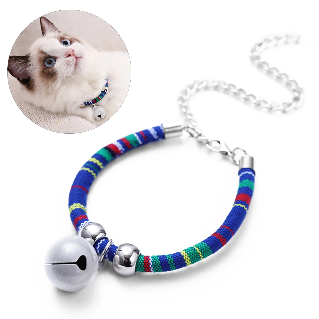 Ethnic Wind Cat Collar National Style Bell Fashion Pet Collar Pet Supplies Cat Dog Accessories For Kitten