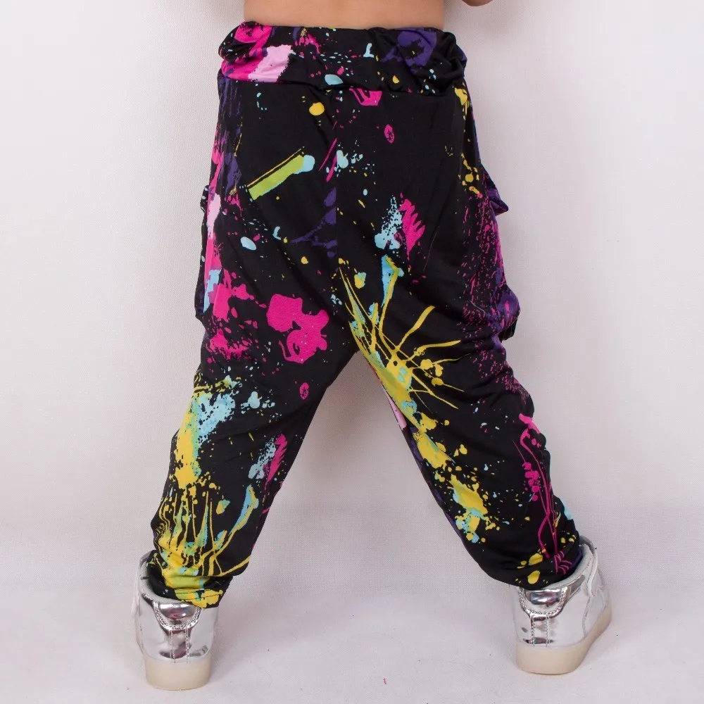 2022 Kids Adult Candy Colors Sweatpants Personality Casual Doodle Spring Summer Trousers Loose Dance Costume Harem Hip Hop Pants