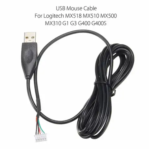 Câble usb pour souris Logitech MX518, MX510, MX500, MX310, G1, G3, G400, G400S, 1 pièce