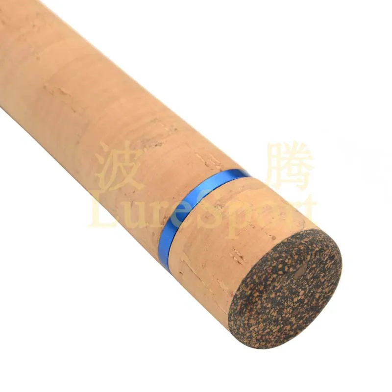 LureSport cork grip cork Butt Aluminun Ring Set Rod Building Component Cork Rod handle Repair Fishing Pole DIY Accessory