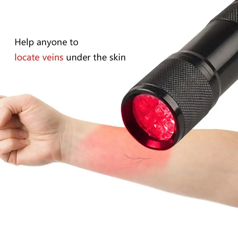 Red LED Lights Quickly Find a Vein Imaging Flashlight Vascular Display Flashlight Hand Puncture To Check Blood Vessels Lights