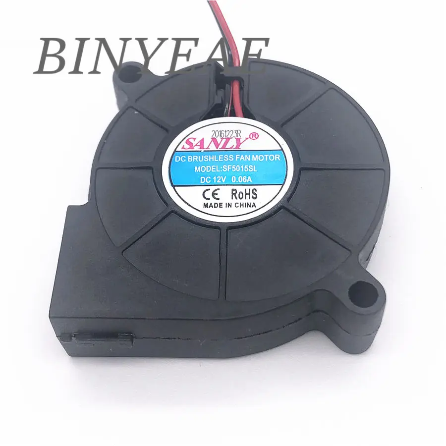 SANLY SF5015SL SF5015SM  12V 0.06A 0.08A 24V 5CM 5015 50x50x15mm Industrial Blower for Humidifier Server Cooling Fan 2PIN