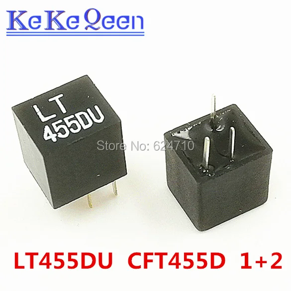 LT455DU LT455EU LT455FU LT455GU 1+2 DIP-3 CFT455D CFT455E CFT455F CFT455G 455K Ceramic filter for communication signal relay