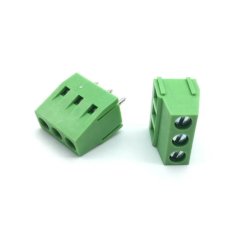 10pcs 5mm 2Pin 3Pins PCB Screw Terminal Block Connectors 300V 10A DG128 KF128 KF128-2P KF128-3P Pitch 5.0MM/0.2inch