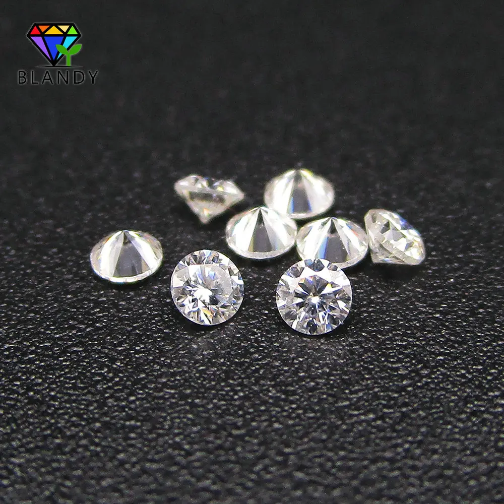 Wholesale Price D Color White Moissanites 1.0~6.5mm Round Star Cut Lab Grown Loose Moissanites Stone For Jewelry