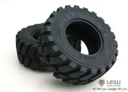 Lesu 110Mm Diameter 45Mm Height Wheel Rubber Tyres 1/15 Loader RC Car Model TH02037