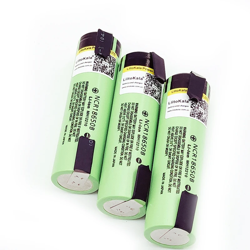 Hot Liitokala 100% New Original NCR18650B 3.7 v 3400 mah 18650 Lithium Rechargeable Battery Welding Nickel Sheet batteries