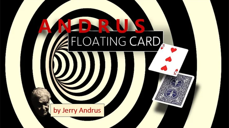 Andrus Floating Card Blue (Gimmick+online instructions) by Jerry Andrus Card Magic Tricks Illusions Close up Magia Mentalism Fun