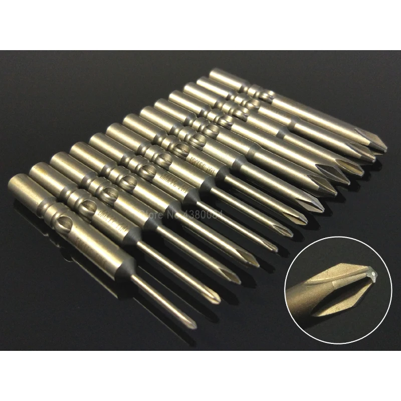 

13Pcs Set 60MM Magnetic Phillips Screwdriver Drill Bits Dia 6mm Round Shank Electric Screw Driver S2 Power Hand Tool For 802, 6C