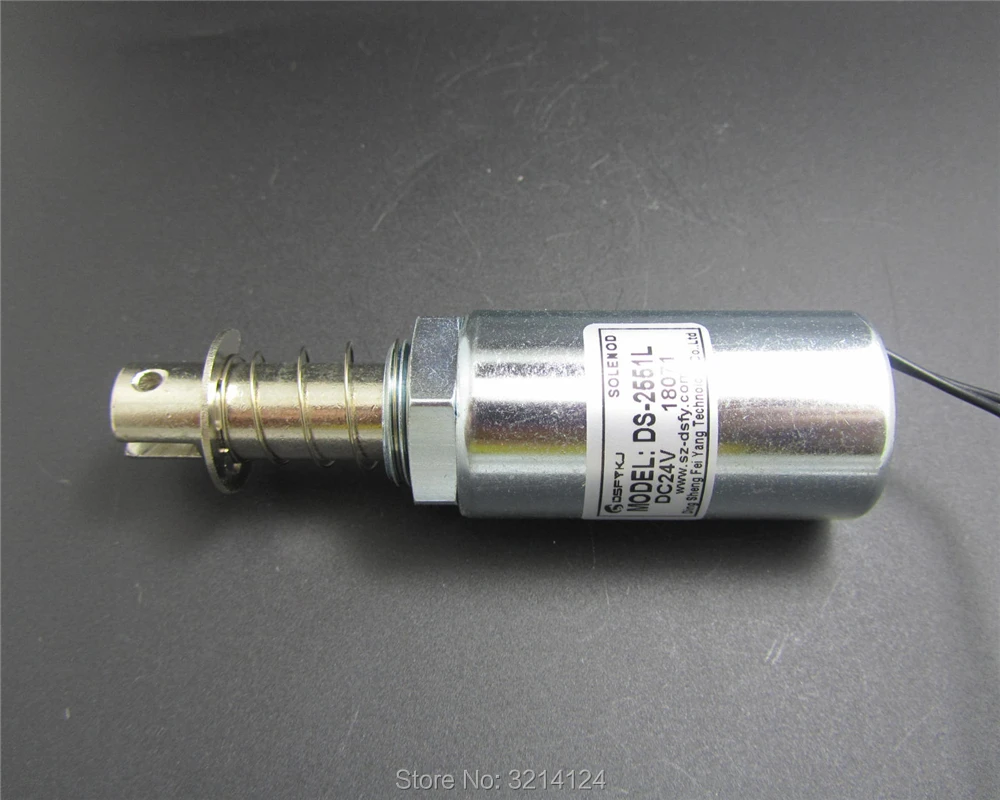 1pcs Free ShippingDs - 2551L pull electromagnet, round pipe, stroke 15 mm Solenoid Valve dc24v 1500g