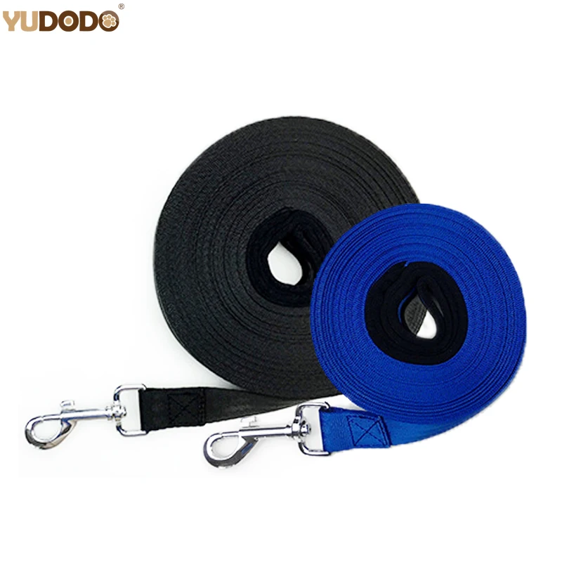 10M/20M Nylon Dog Training Leashes Long Tracking Pet Leads Belt Outdoor Walking Medium Large Dogs Leash Black/Blue