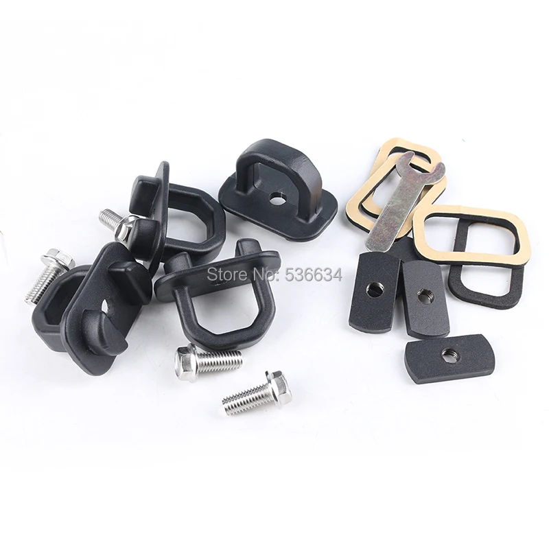 4PCS High Quality Deck Ring Rope Ring Trailer Acceaasary Car Tie Down Anchors For Pickup 2007-2018 Chevy Silverado/GMC