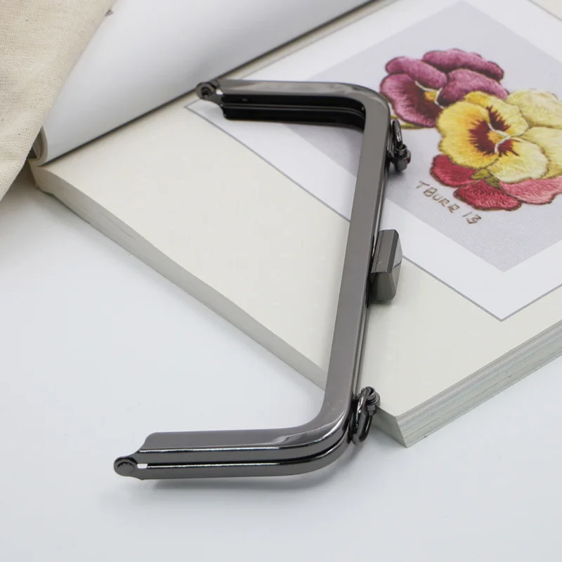 One Piece 20cm Metal Purse Frame Rectangle Bag Hanger DIY Hardware Part And Accessories High Quality Screw Bag Frame