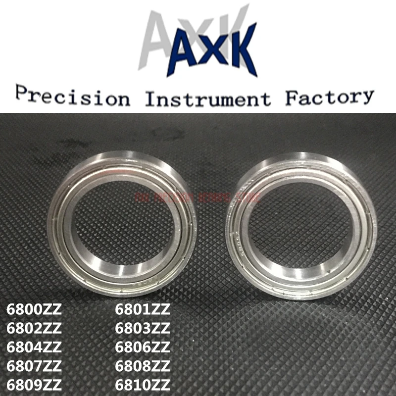 2023 Free Shipping Axk 10 Pcs 6800zz 6801zz 6802zz 6803zz 6804zz 6806zz 6807zz 6808zz 68209zz 6810zz Miniature Deep Groove Ball