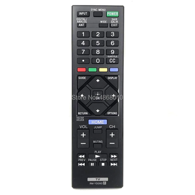 Mando a distancia para televisor SONY, RM-YD093 para televisor LCD/LED, KDL-24R425A, KDL-24R405A, RMYD093