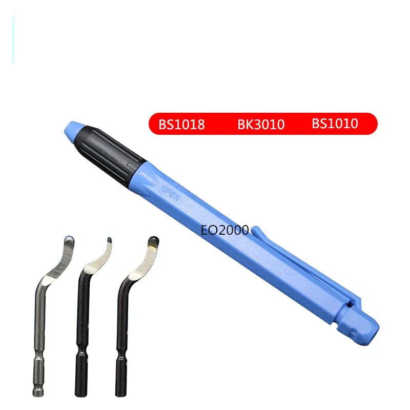 Imagem -02 - Lâmina de Rebarbação de Bs1018 Manual Trimmer Bit Ferramenta Bs1010 Faca de Plástico bk 3010 Aço Inoxidável