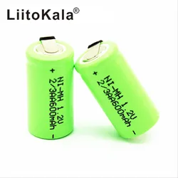 LiitoKala 2/3AA Ni-MH Battery AA 1.2V 600mAh Rechargeable Battery With Pins