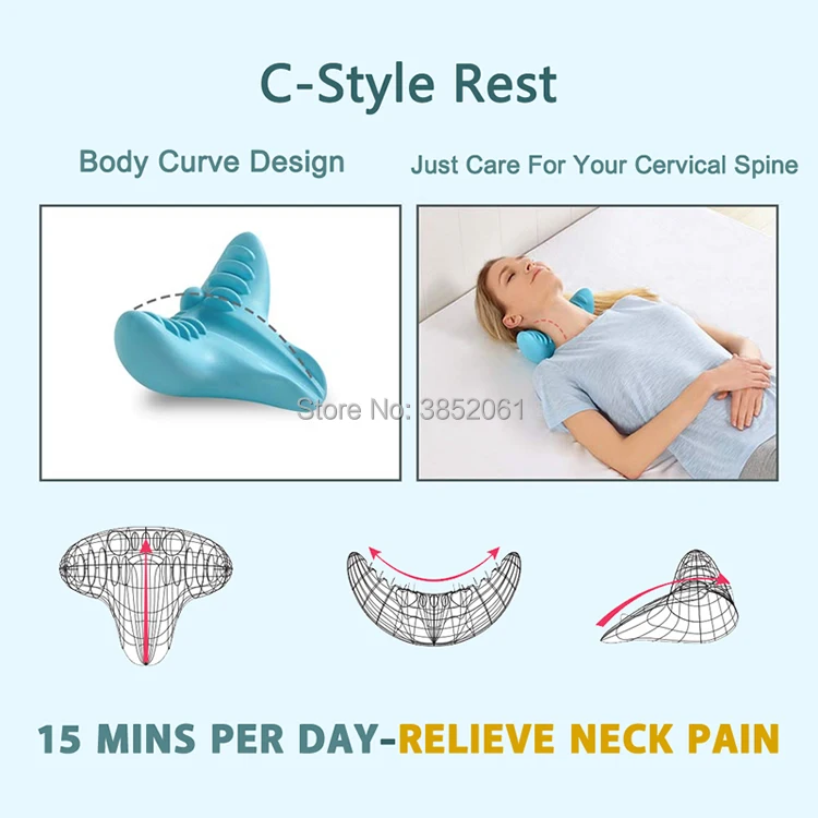 personal massager Rest Pillow,Neck and shoulder relaxation voyage pillow,Get weight off your shoulder c-rest intelligent pillow