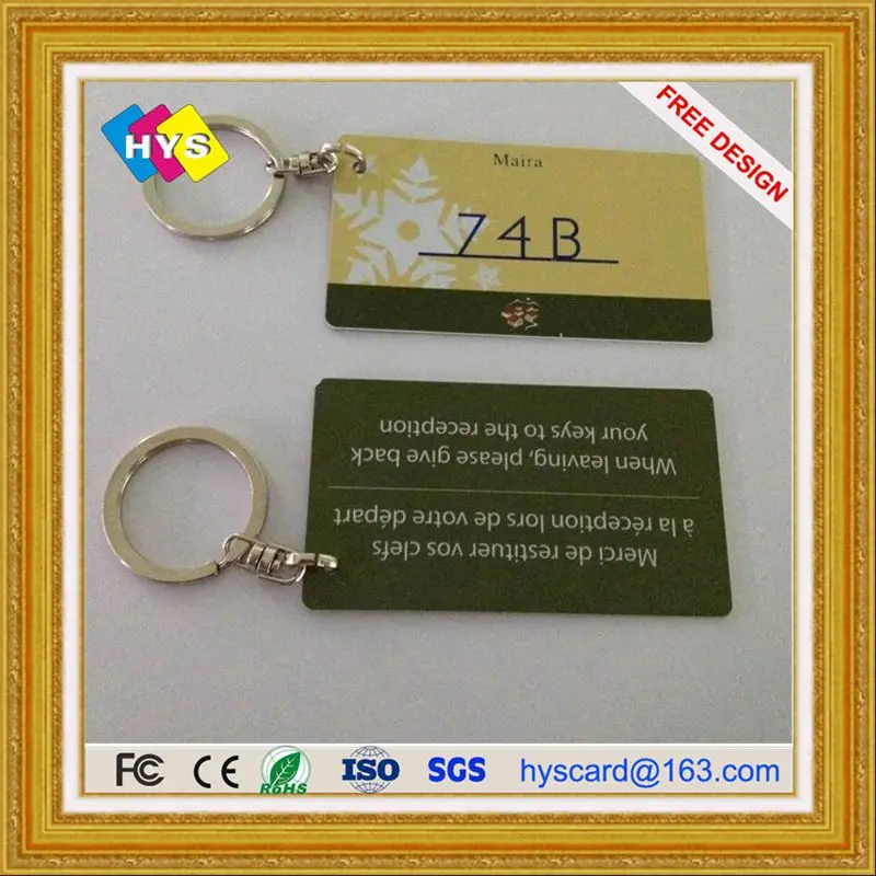 Plastic Key Tag Cards 3-in-1 Small Keycard Combo PVC Card Supply