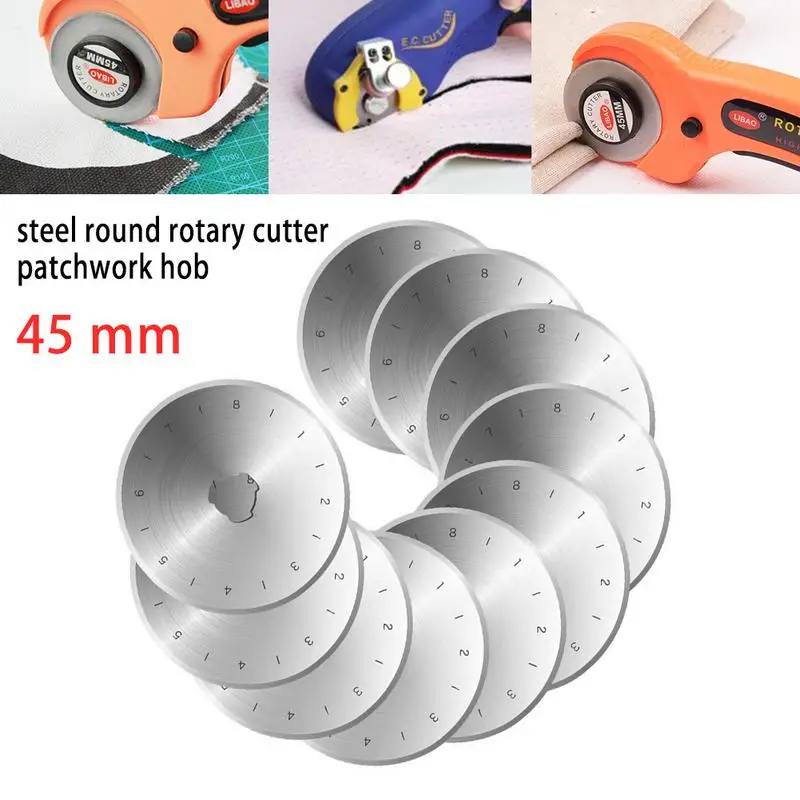 New Quilting Rotary Cutter 45mm Fabric Paper Circular Cut Blade Patchwork Leather Tools Craft Cutter Accessories