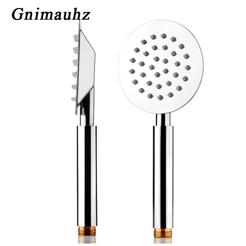 Bathroom Stainless Steel Hand Shower Polished Shower Hose Shower Mounting Bracket,Square Circular Electroplating shower head