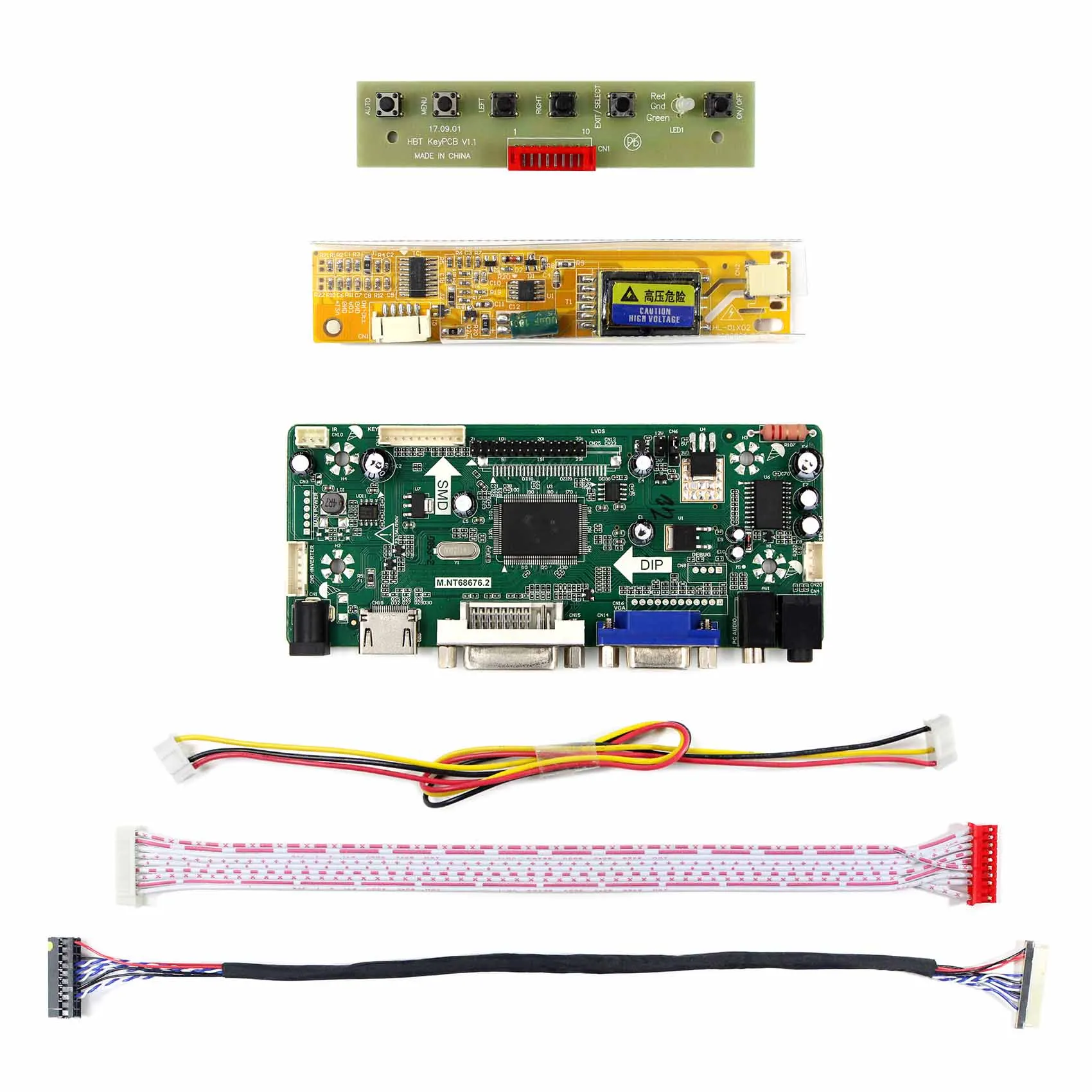 HD MI DVI VGA AUDIO LCD Board Work for 12.1inch 1024x768 LTN121XJ-L02 LTN121XJ-L07 HT121X01-101 N121X5-L06 N121IA-L02