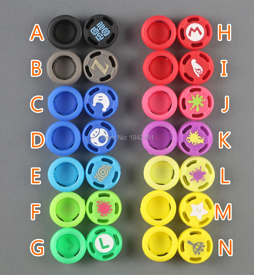 

300pcs New Arrival Silicone Thumb Grip Stick Caps For Nintendo Switch Joy Con NS NX Controller Joystick Caps Accessories