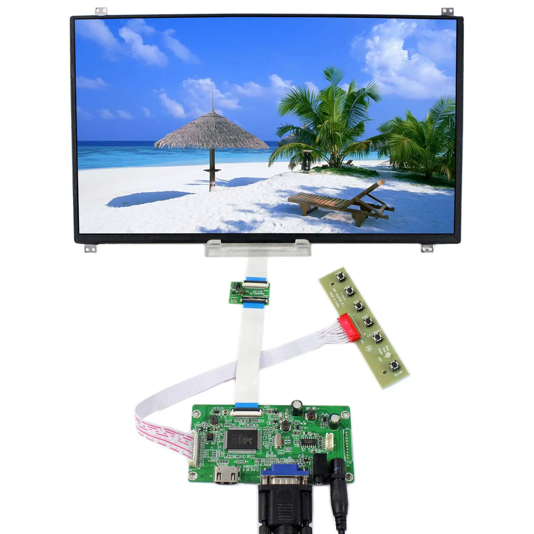 HD MI VGA Audio LCD Controller Board VS-RTD2556HV-V1 with 13.3